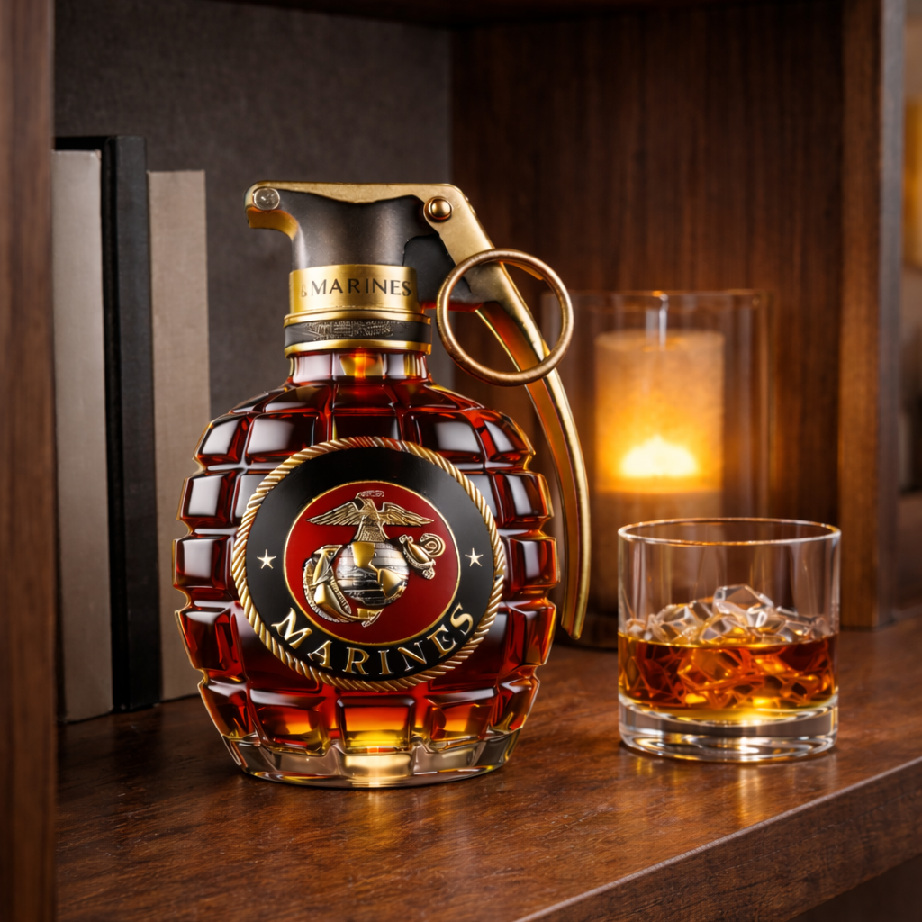 Bouteille de whisky - Édition grenade
