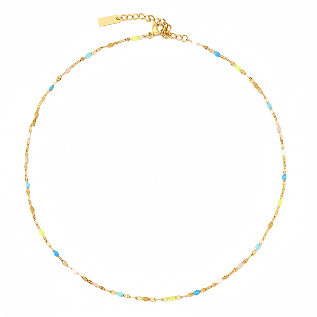 Collier Choker Délicat Colorburst