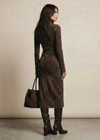 Sara | Robe Midi en Velours