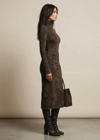 Sara | Robe Midi en Velours