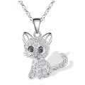 Collier pour Bébé Katt en Argent avec des Zirconiums Colorés