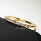 Bague Minimaliste Elyse en Zircon