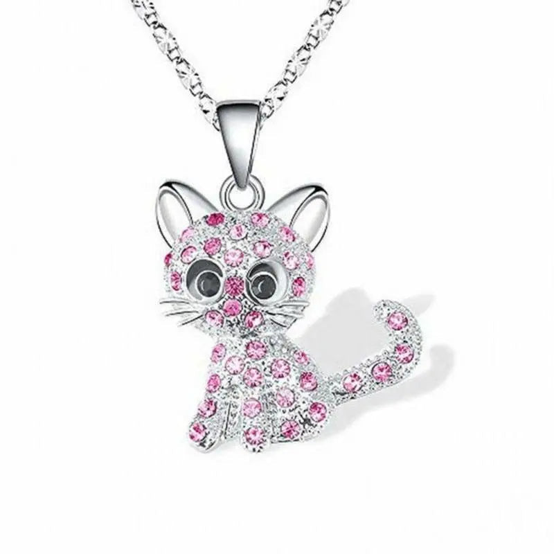 Collier pour Bébé Katt en Argent avec des Zirconiums Colorés