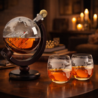 Bouteille de whisky - Édition de la carte du monde