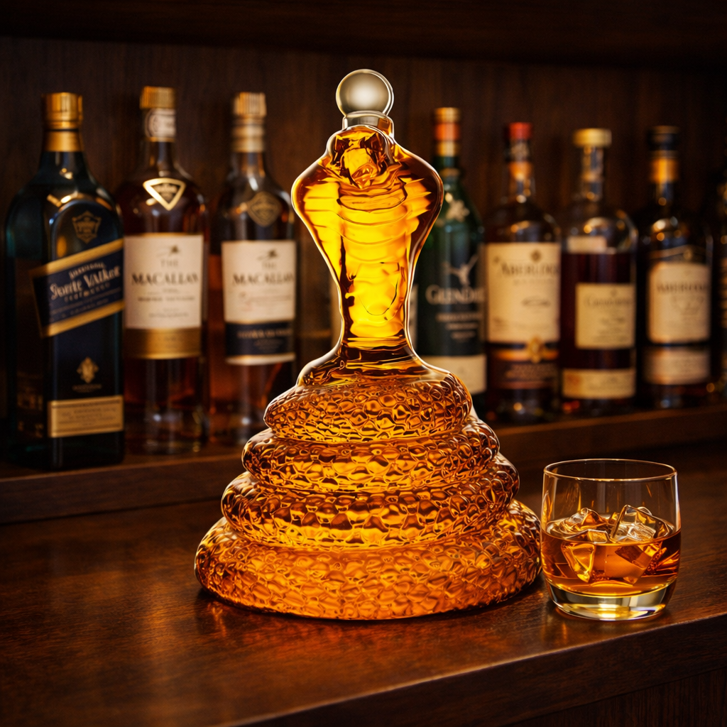 Bouteille de whisky Cobra - Édition Cobra