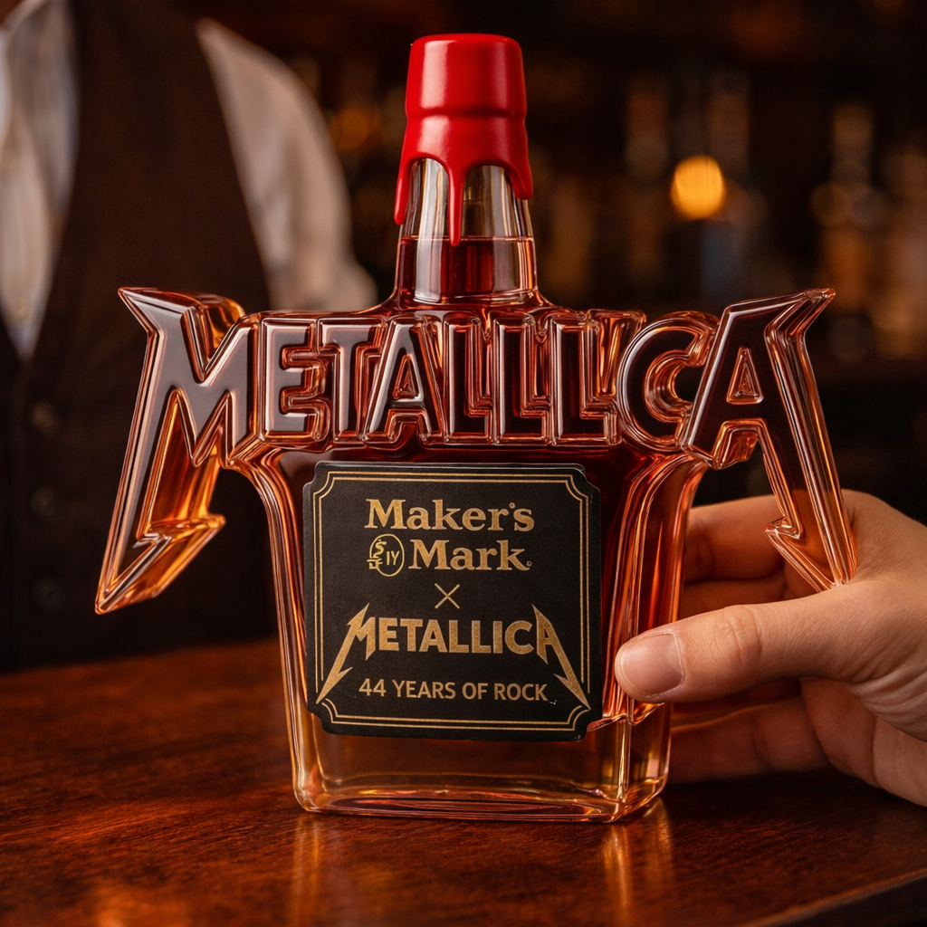 Bouteille de whisky - Édition Rock Metallica