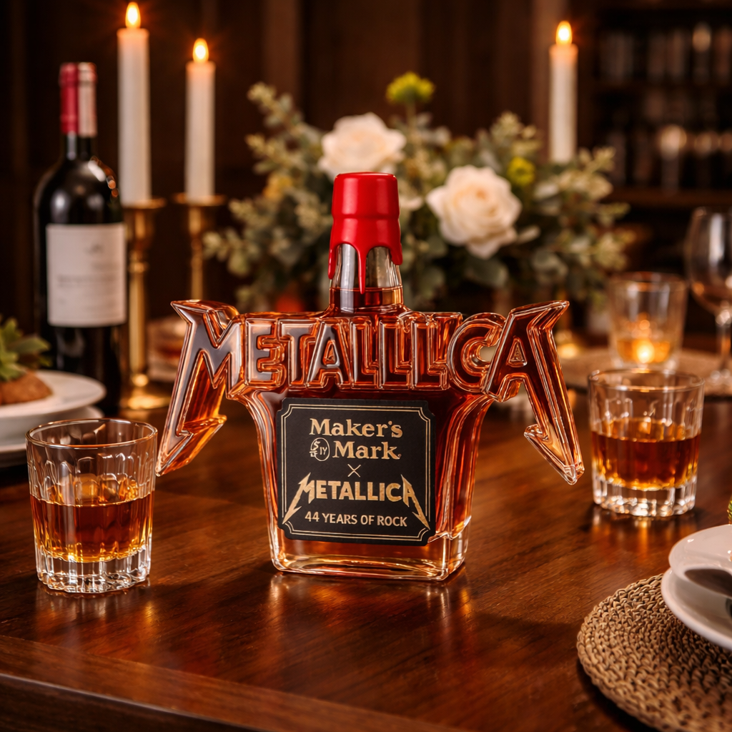 Bouteille de whisky - Édition Rock Metallica