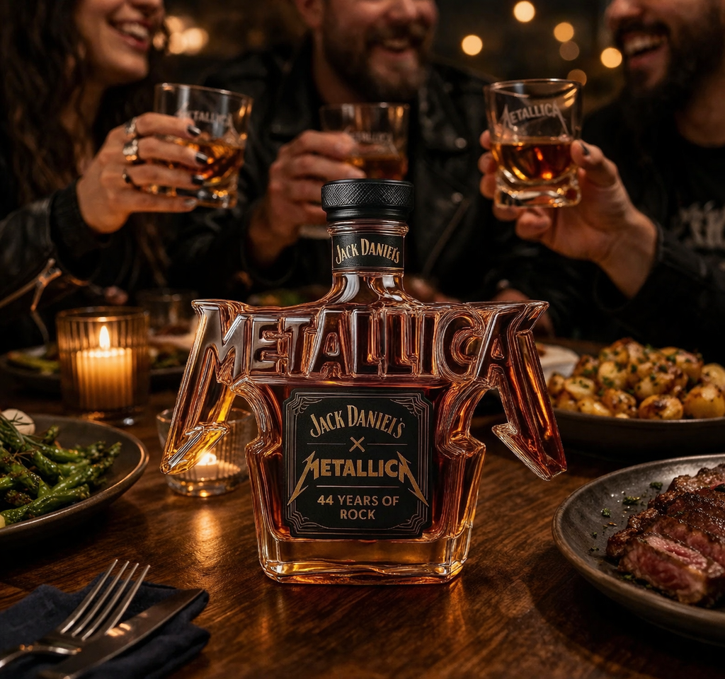 Bouteille de whisky - Édition Rock Metallica