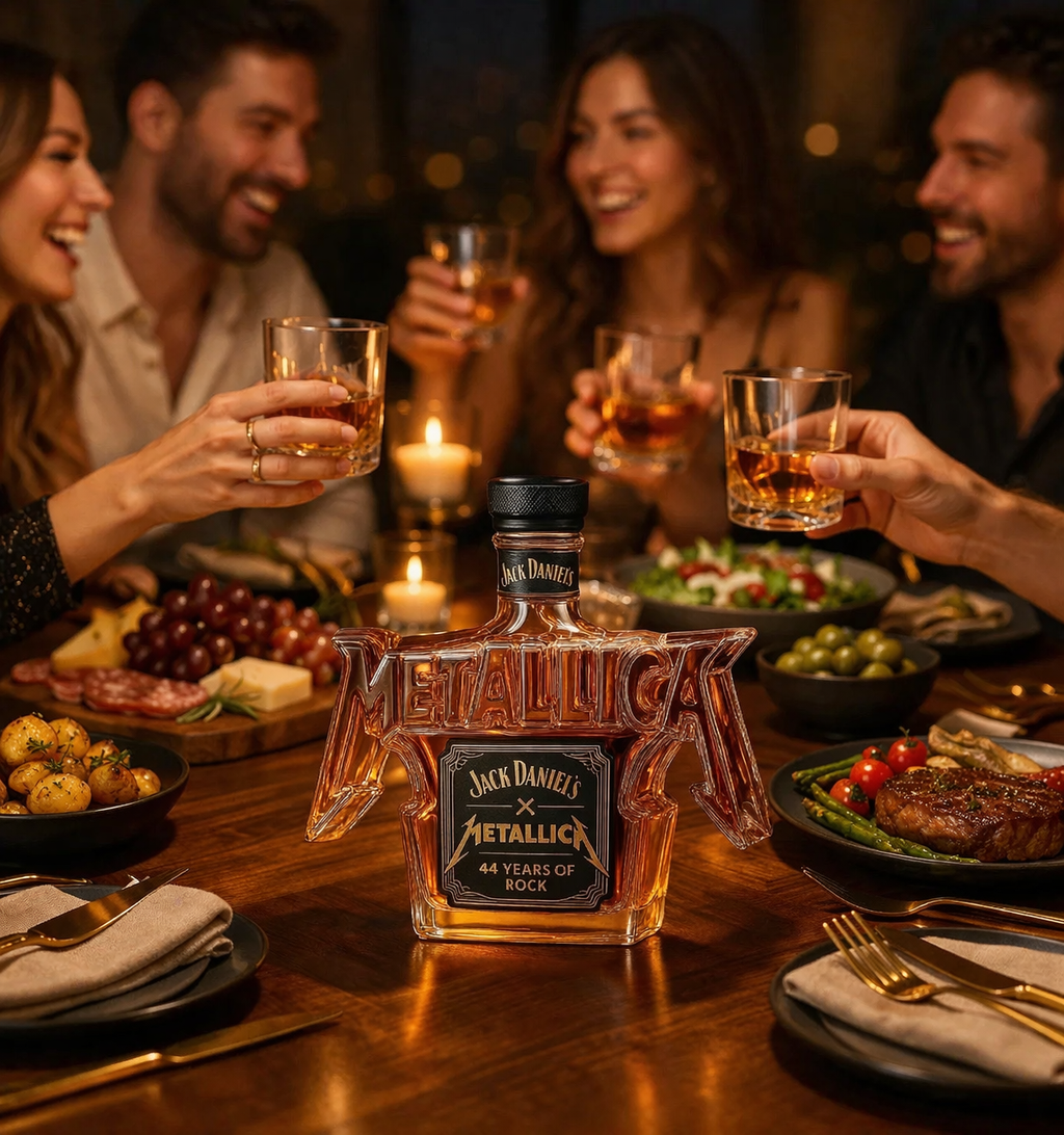 Bouteille de whisky - Édition Rock Metallica
