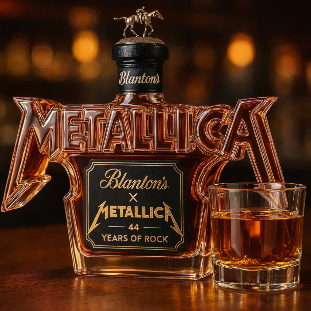 Bouteille de whisky - Édition Rock Metallica
