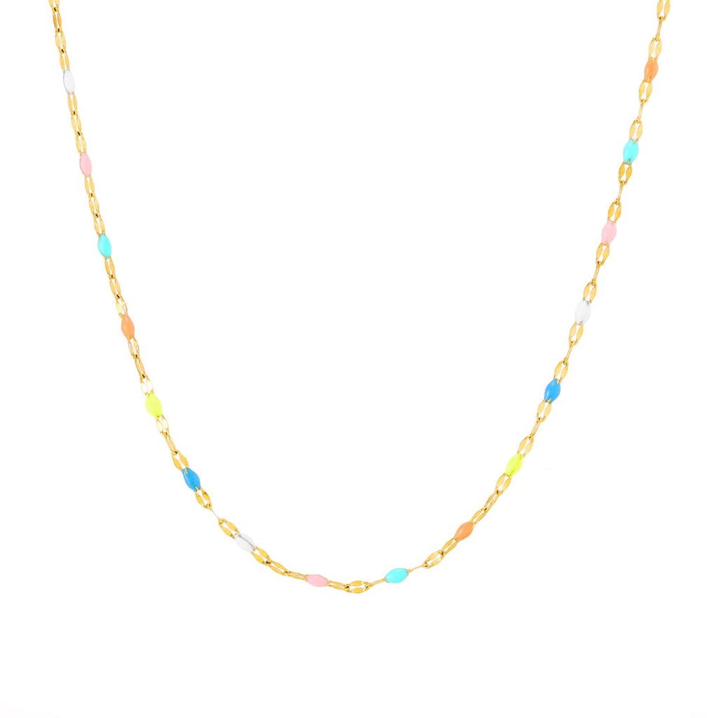 Collier Choker Délicat Couleurs Éclatantes