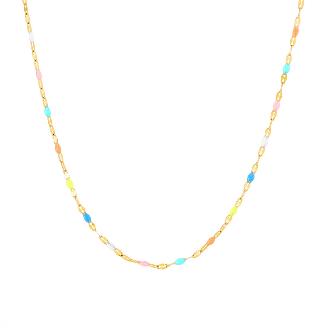 Collier Choker Délicat Colorburst