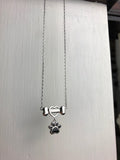 Collier Elegant Hundtass en Acier Inoxydable