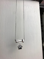 Collier Elegant Hundtass en Acier Inoxydable