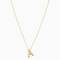 Collier Initial en Or Élégant avec Lettre d'Amour