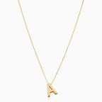 Collier Initial en Or Élégant avec Lettre d'Amour