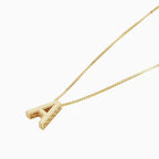 Collier Initial en Or Élégant avec Lettre d'Amour