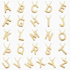 Collier Initial en Or Élégant avec Lettre d'Amour