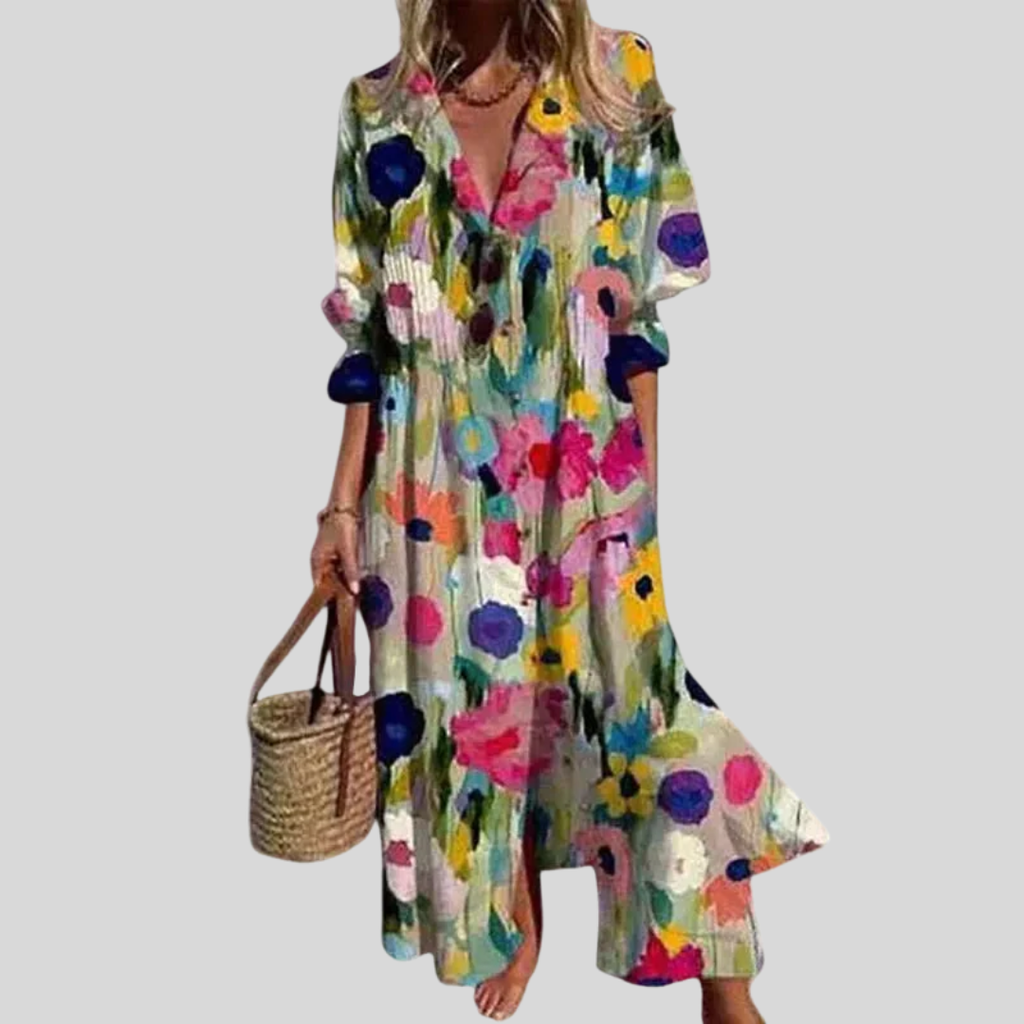 Francisca | Robe Maxi Bohème Élégante