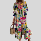 Francisca | Robe Maxi Bohème Élégante