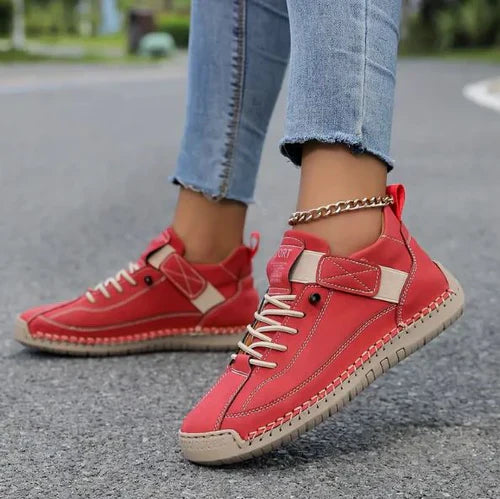 Gisela - Chaussures orthopédiques confortables effet peau