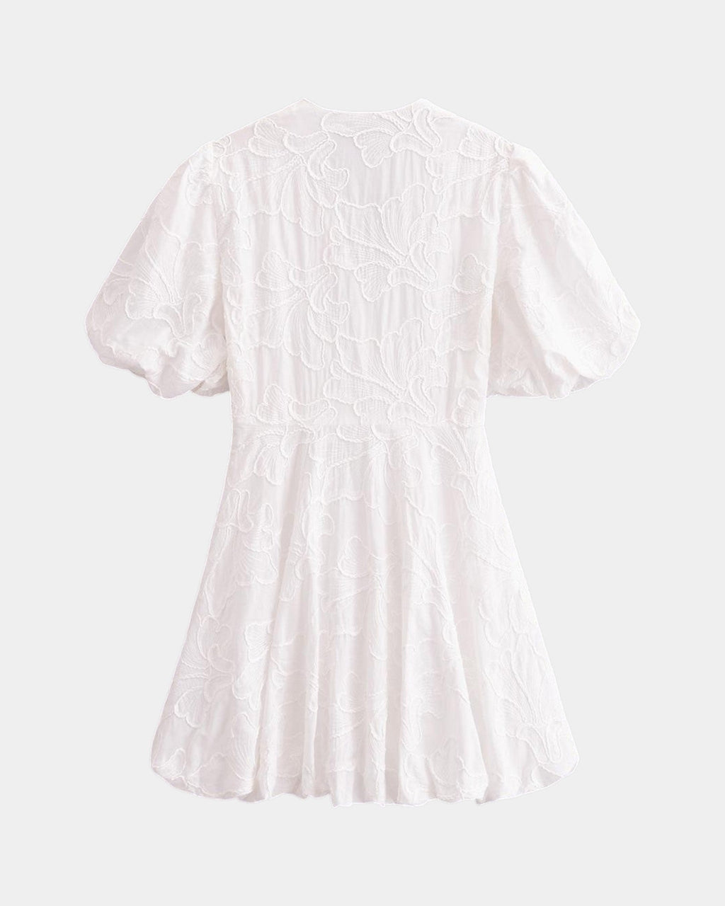 Anastasie | Robe mini brodées à manches volantées