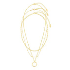 Collier Ovale Ouvert en Or Élégant