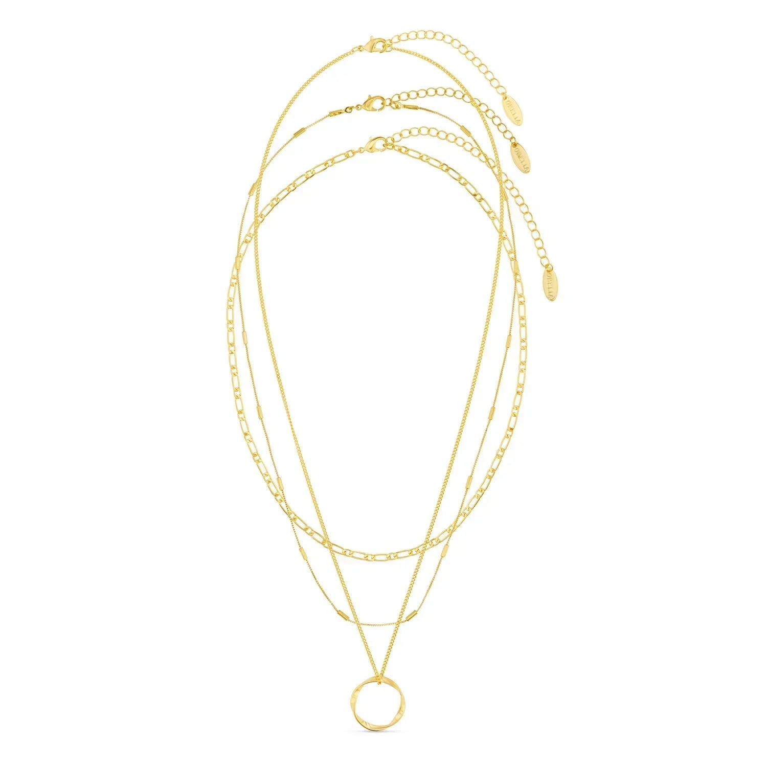 Collier Ovale Ouvert en Or Élégant