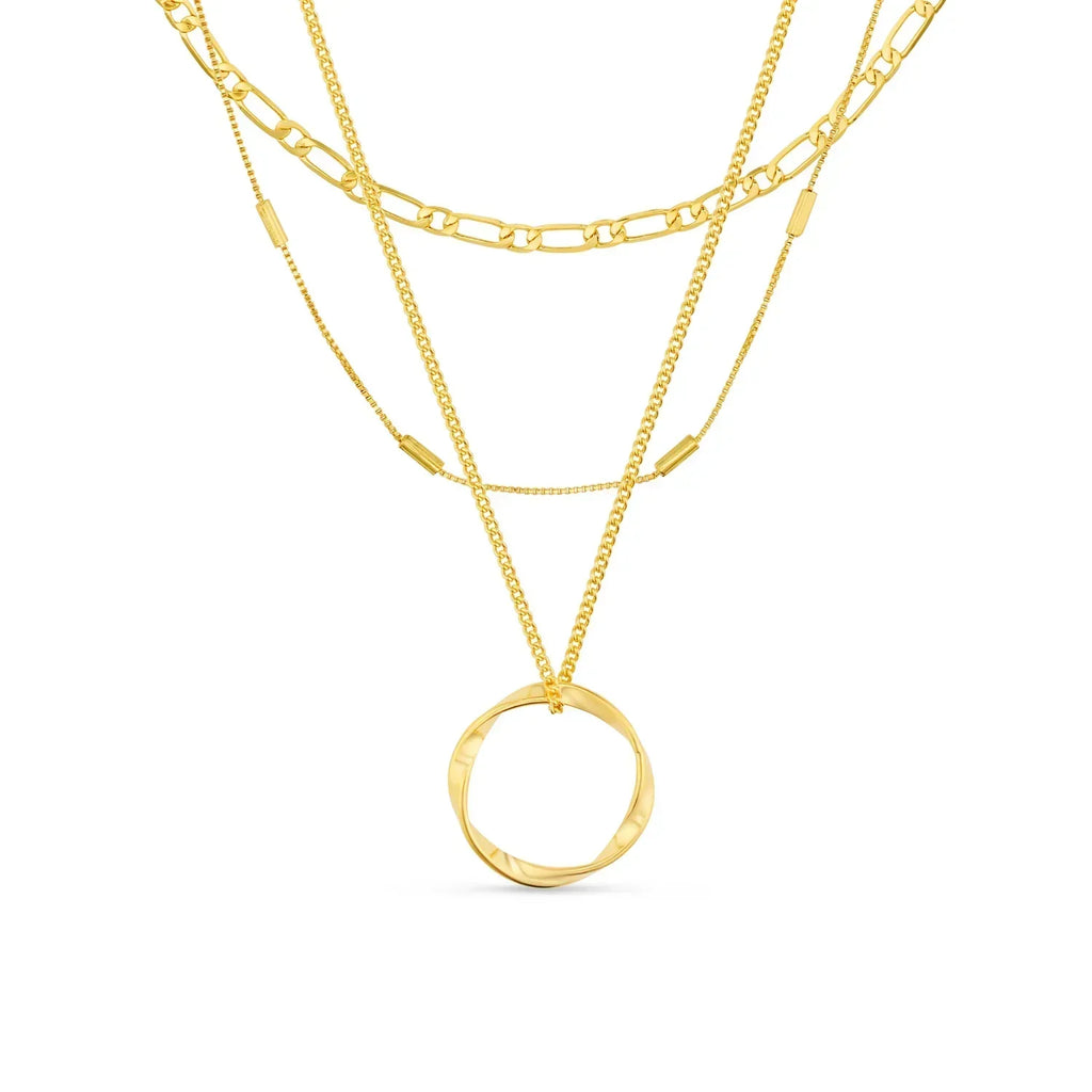Collier Ovale Ouvert en Or Élégant