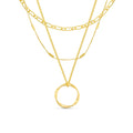 Collier Ovale Ouvert en Or Élégant