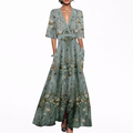 Alma | Robe Longue Élégante avec Fleurs