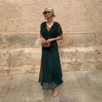 Rebeca | Robe Maxi de Soirée Élégante avec Décolleté en V