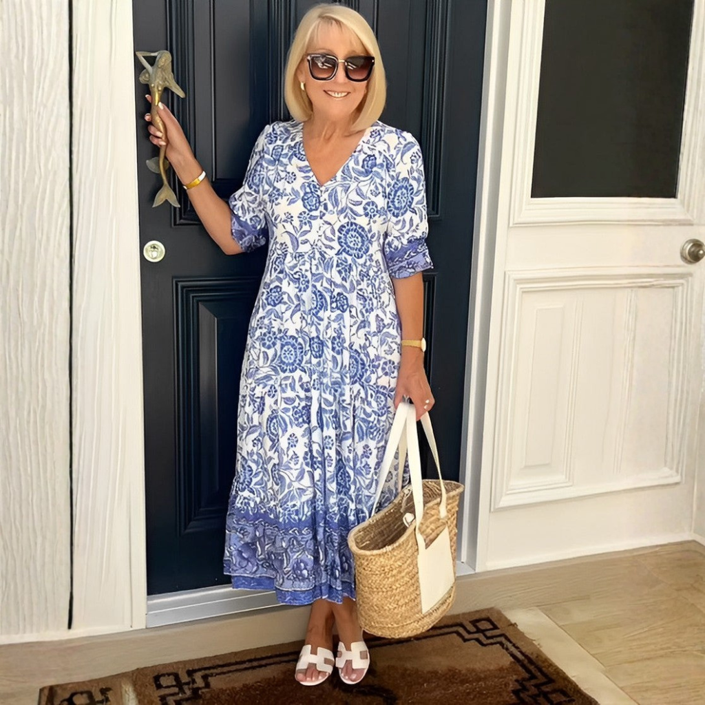 Sandra | Robe fluide légère avec effet flatteur