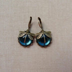 Boucles d'oreilles Libellule en Or Ancien