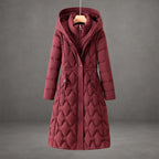Briseida | Long manteau en duvet avec capuche
