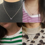 Collier en cuir Alfabet Pendentif