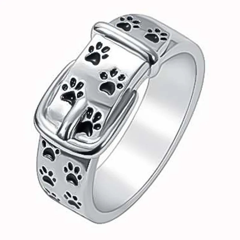 Charmante et élégante bague de collier inspirée des chiens