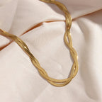 Ensemble Intemporel avec Collier et Bracelet Plaqué Or
