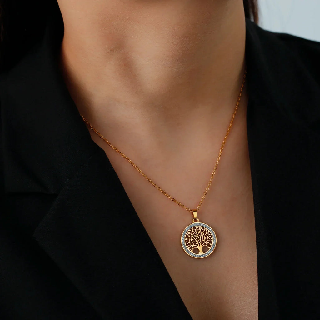 Collier Arbre de Vie Harmonie Dorée