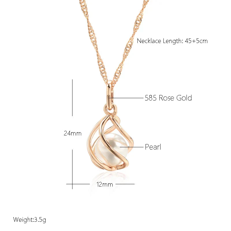 Collier Géométrique Exclusif en Or Rose et Perles