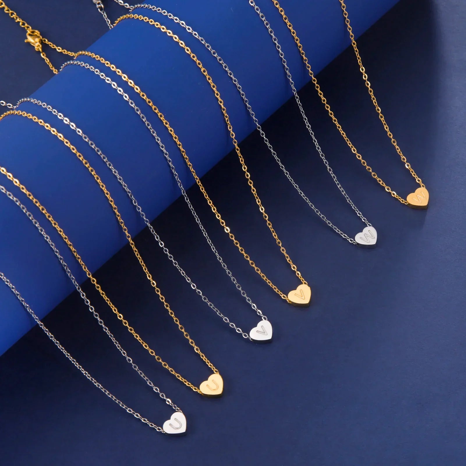 Collier Choker Initial Tidlös avec Cœur