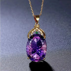 Collier Élégant avec Pendentif en Cristal et Opale
