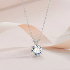 Collier exclusif en argent sterling avec diamants moissanite
