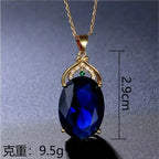 Collier Élégant avec Pendentif en Cristal et Opale