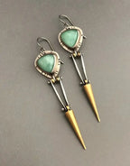 Boucles d'oreilles en Pierre Naturelle Vintage