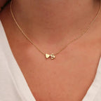 Collier Élégant en Or Cœur Initiales