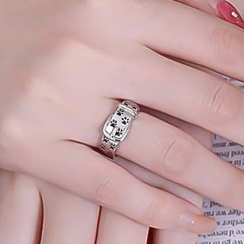 Charmante et élégante bague de collier inspirée des chiens