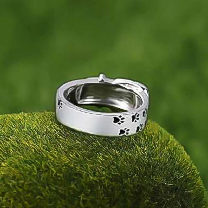 Charmante et élégante bague de collier inspirée des chiens