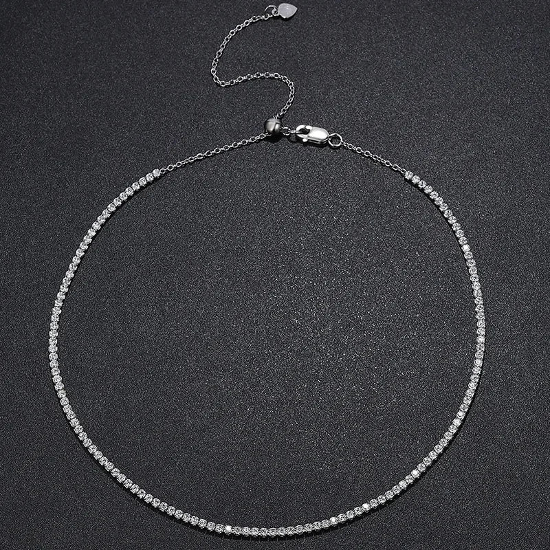 Collier de tennis Moissanite exclusif en or