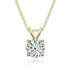 Collier exclusif en argent sterling avec diamants moissanite